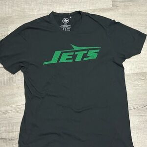 NWOT Men's NFL New York Jets '47 Black Legacy Premier Franklin T-Shirt. Sz L